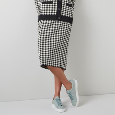 Black Lea Check Skirt