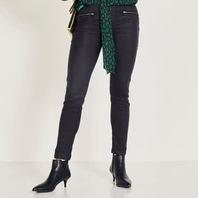 Coated Jeans - Midnight