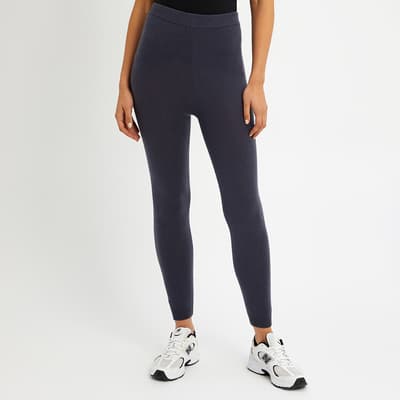Slate Cashmere Blend Knit Leggings