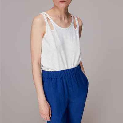 White Raven Double Strap Cotton Top