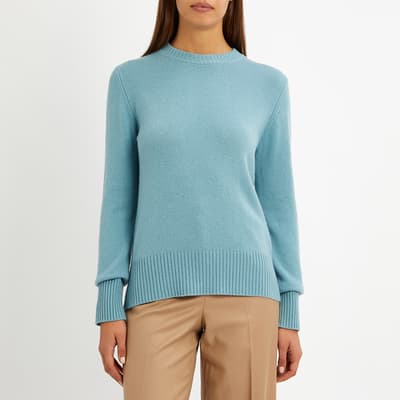 Seafoam Cashmere Blend Round Neck Jumper