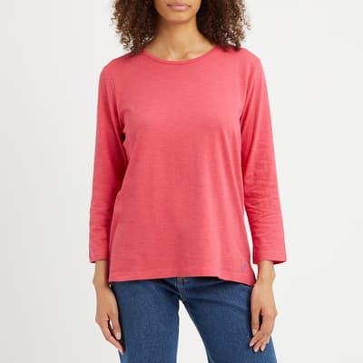 Red Slub Melange T-Shirt