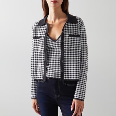 Black Check Jasmine Cropped Jacket