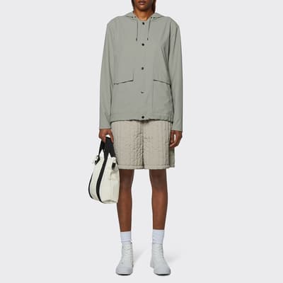 Cement Unisex Waterproof Hooded Raincoat