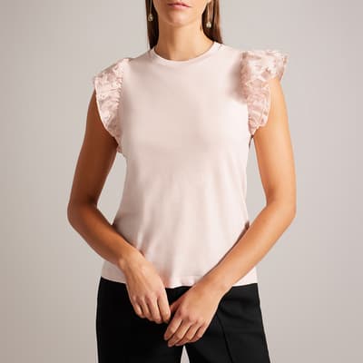 Pink Bobyann Cotton Frill Top