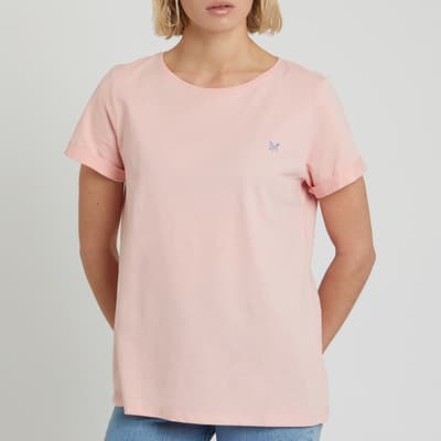 Pink Roll Sleeve T-Shirt