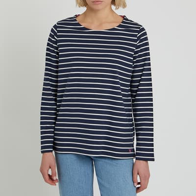 Navy Striped Breton Top