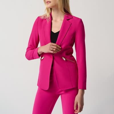 Pink Woven Blazer