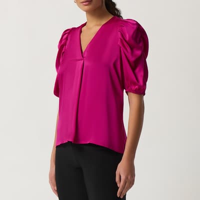 Pink Puff Sleeve Top