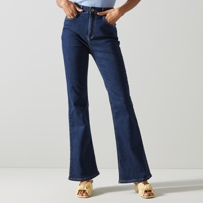 Indigo High Waist Flare Jean