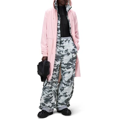 Pink Unisex Waterproof String Parka