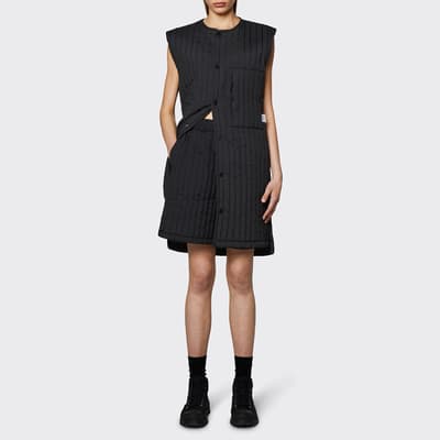 Black Unisex Long Liner Vest