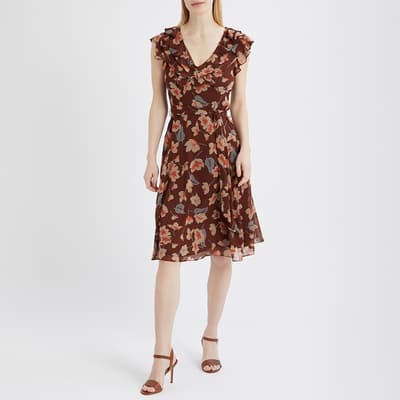 Floral Print Georgette Dress