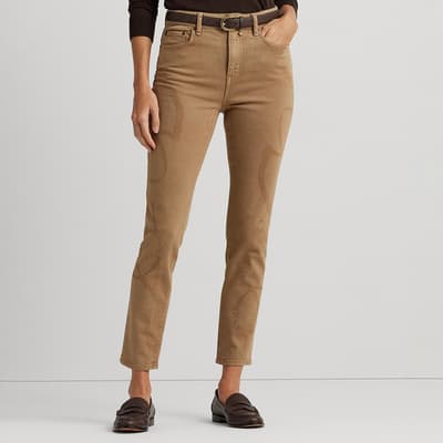 Camel Skinny Stretch Jeans