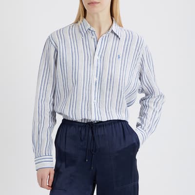 Blue Striped Linen Shirt