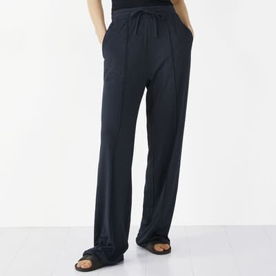 Navy Robbie Wide Leg Trousers