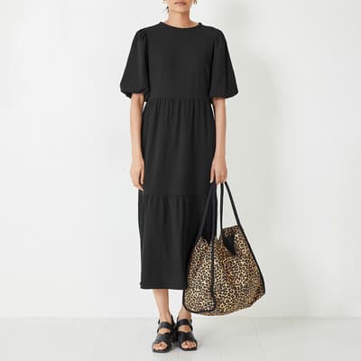 Black Kiana Midi Dress