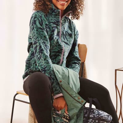 Green Full Zip Micro Fleece