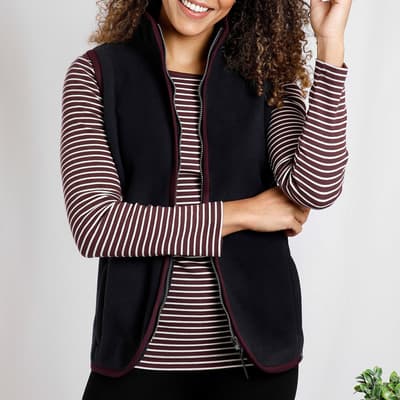 Black Mikayla Polar Fleece Gilet