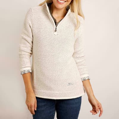 Cream Aria Macaroni Sweatshirt