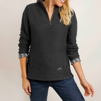 Navy Aria Macaroni Sweatshirt