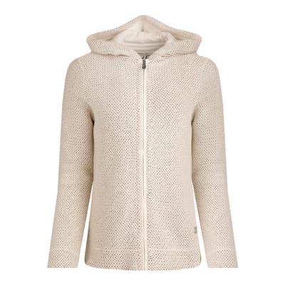 Cream Full Zip Macaroni Hoodie