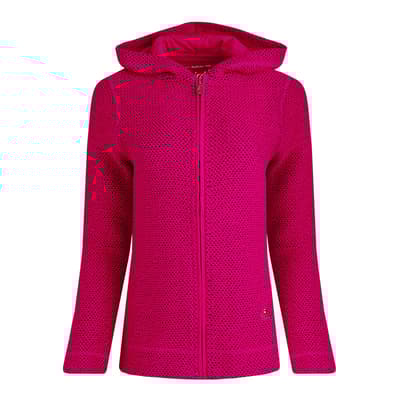 Pink Full Zip Macaroni Hoodie