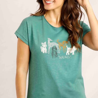 Green Walkies Slub T-Shirt
