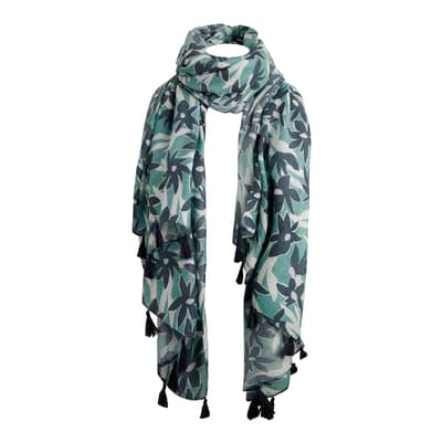 Green Marelia Printed Scarf