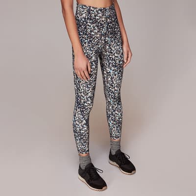 Navy Speckled Sports Leggings